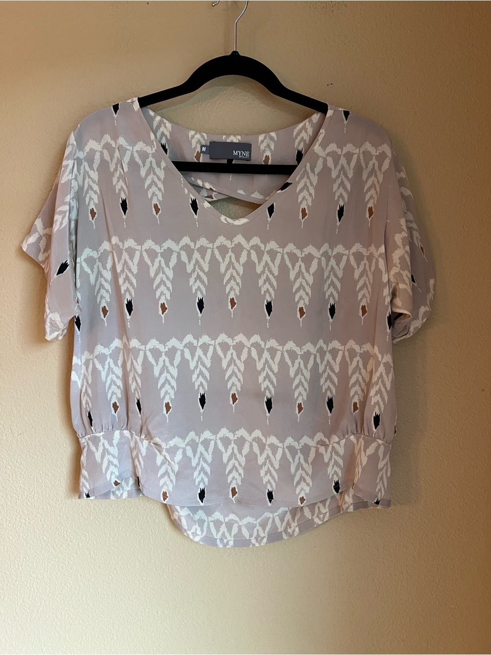 Myne Ashley Ann 100% Silk Blouse M